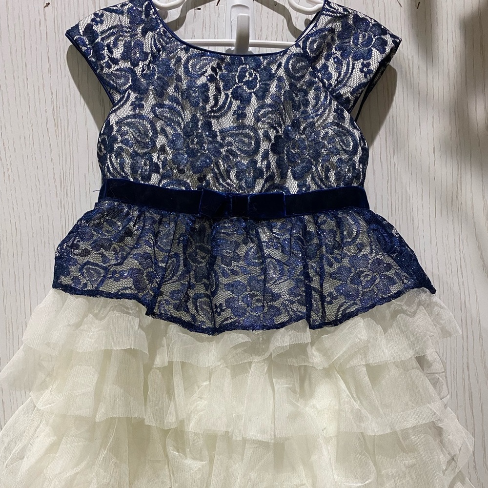 Tutibella Blue and Ivory Dress Size 5